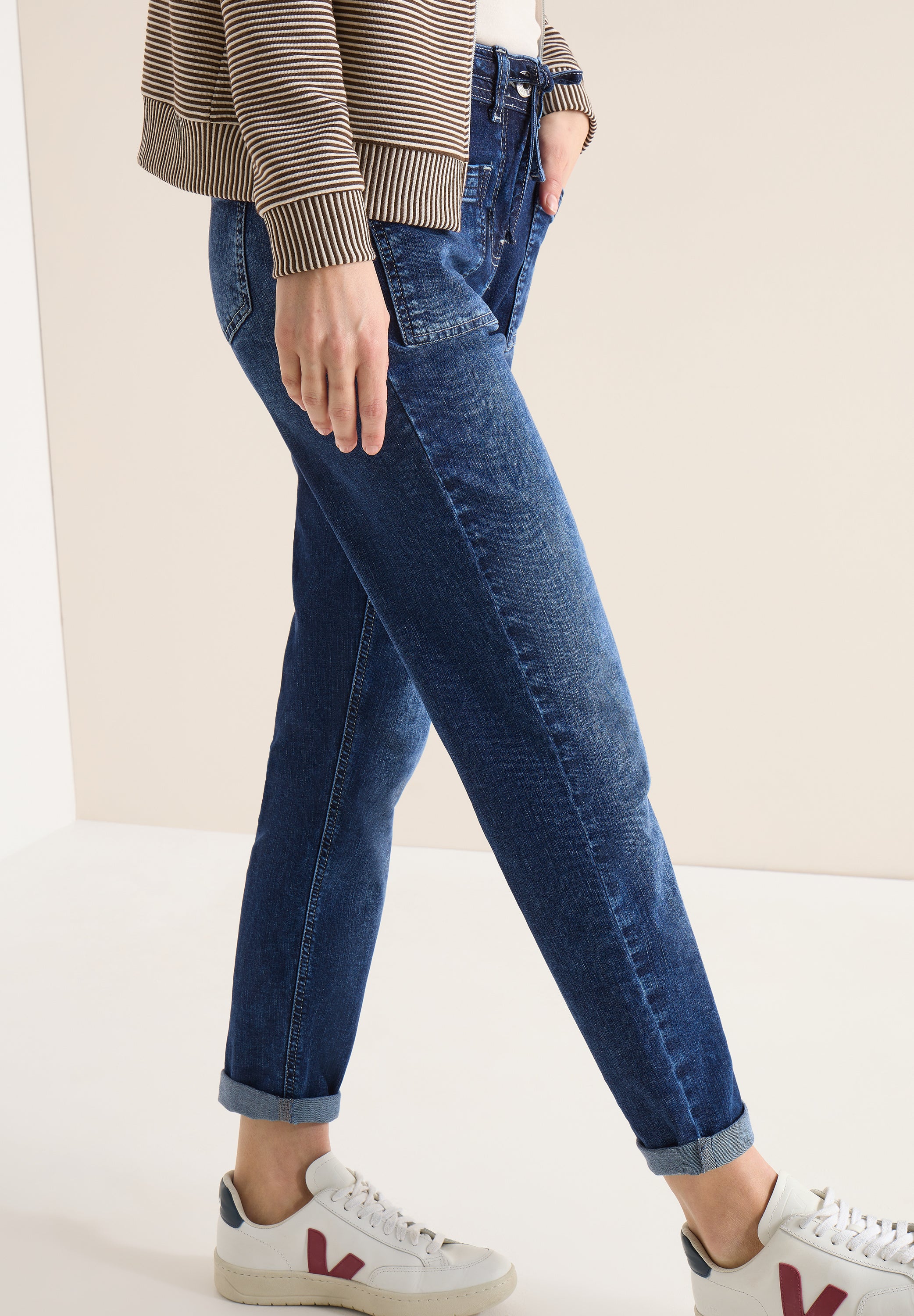 Jeans mit Patch Pockets