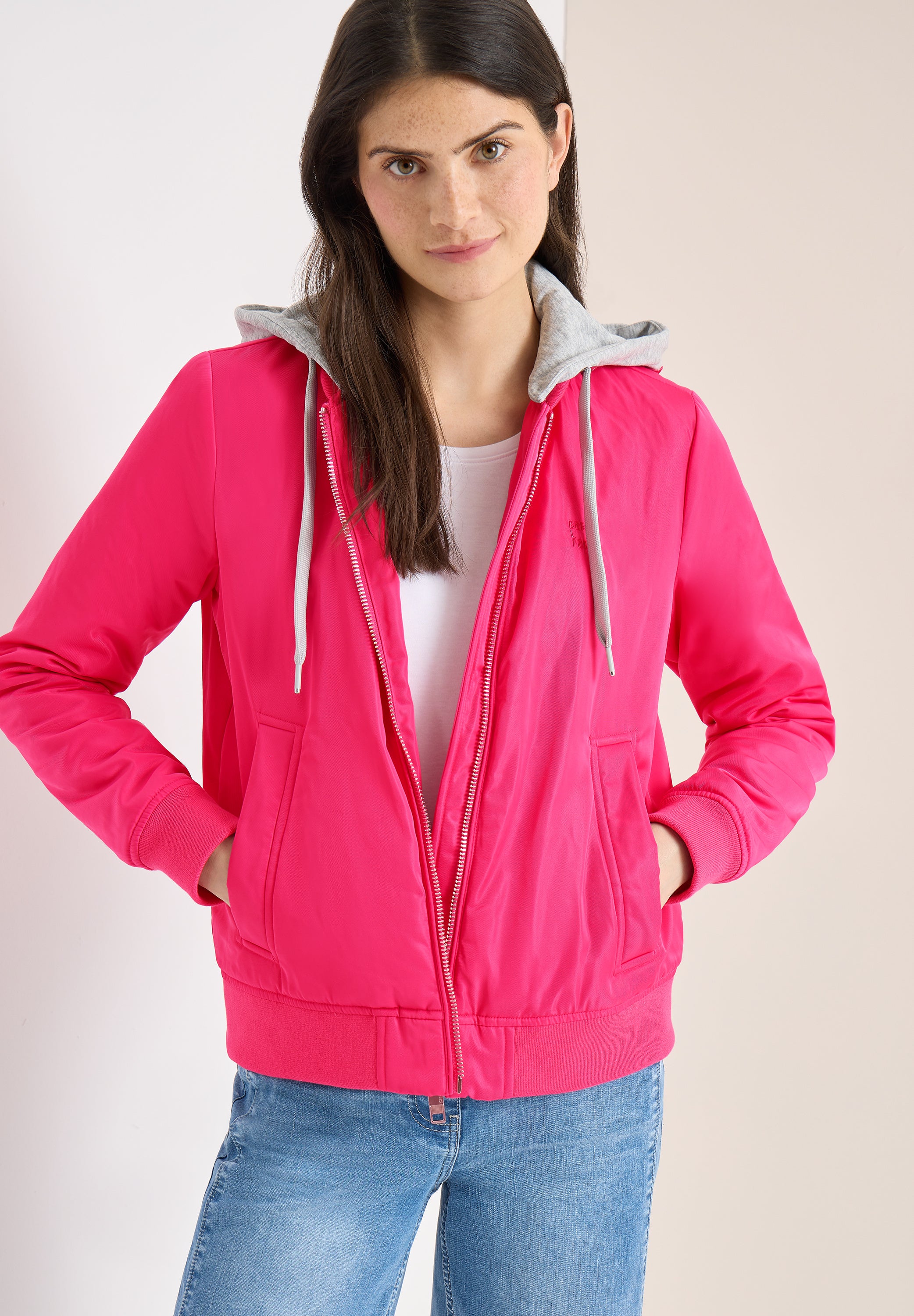 Blouson mit abnehmbarer Sweat-Kapuze