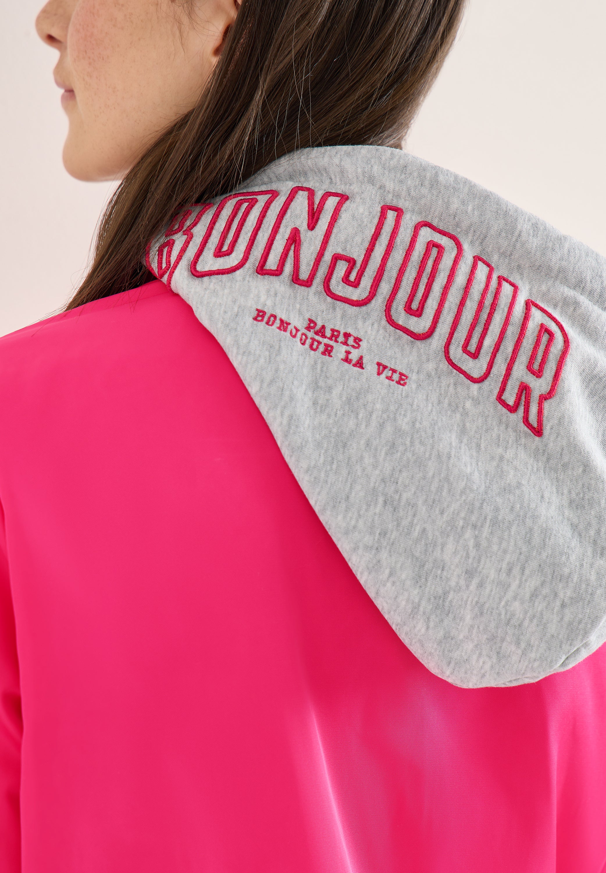 Blouson mit abnehmbarer Sweat-Kapuze