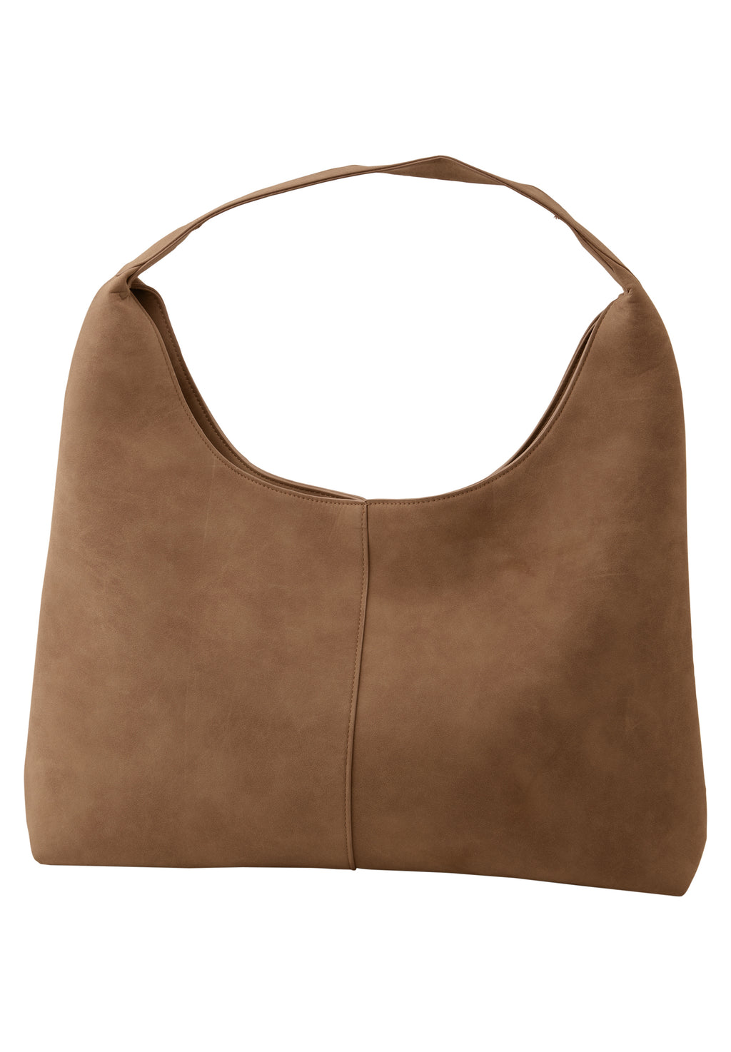 Shopper aus Velours mit Innentasche