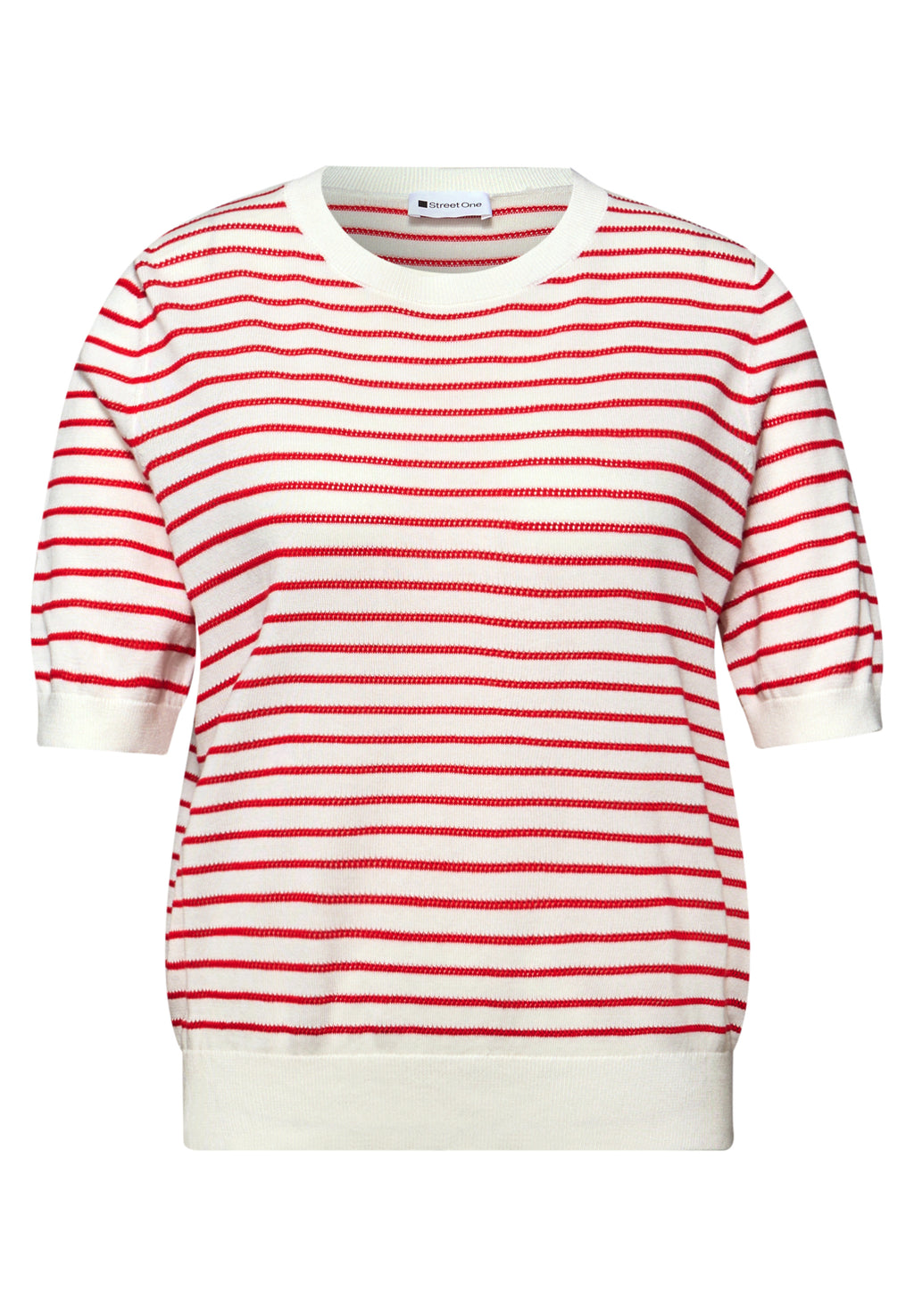Kurzarm Pullover mit Rundhals