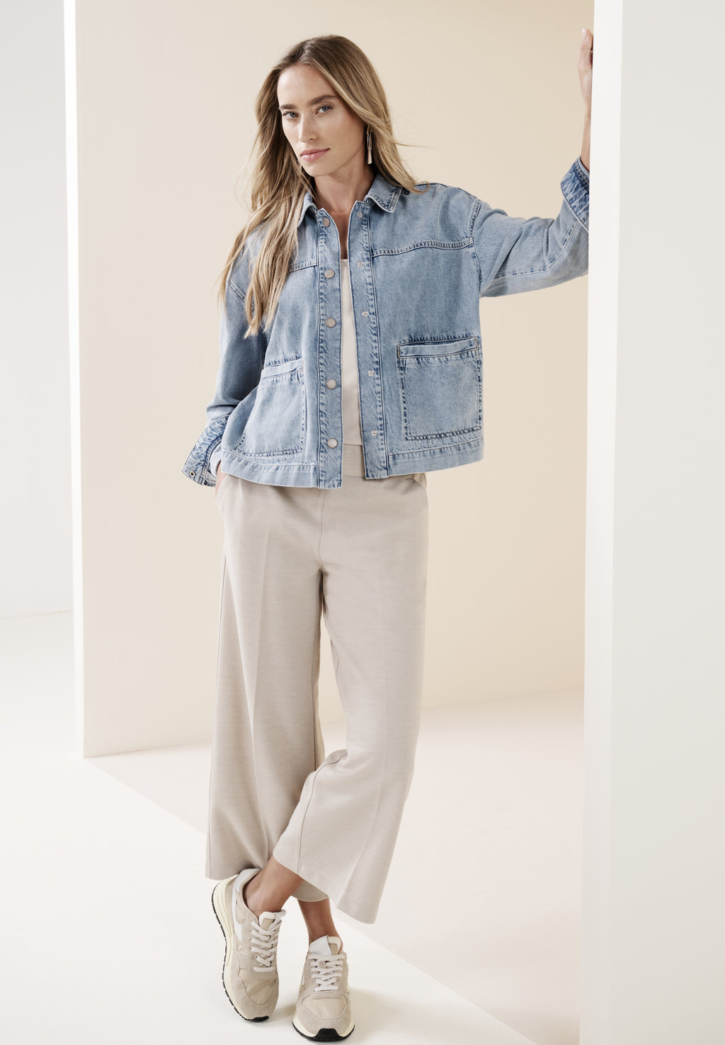 Jeansjacke in heller Waschung