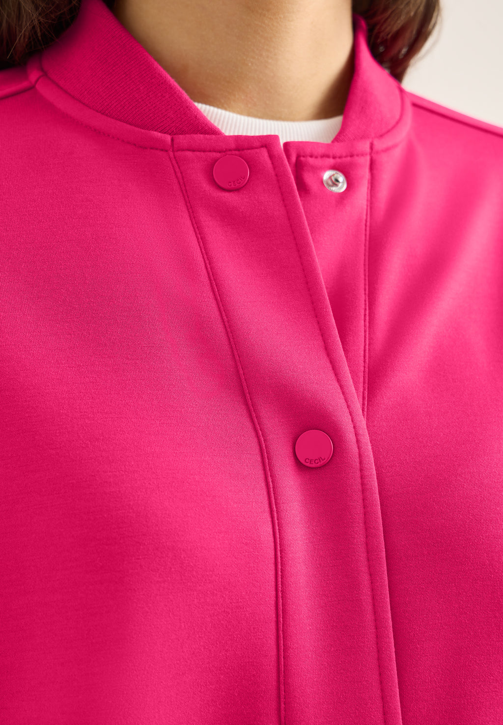 Blouson im College-Look mit Knöpfen