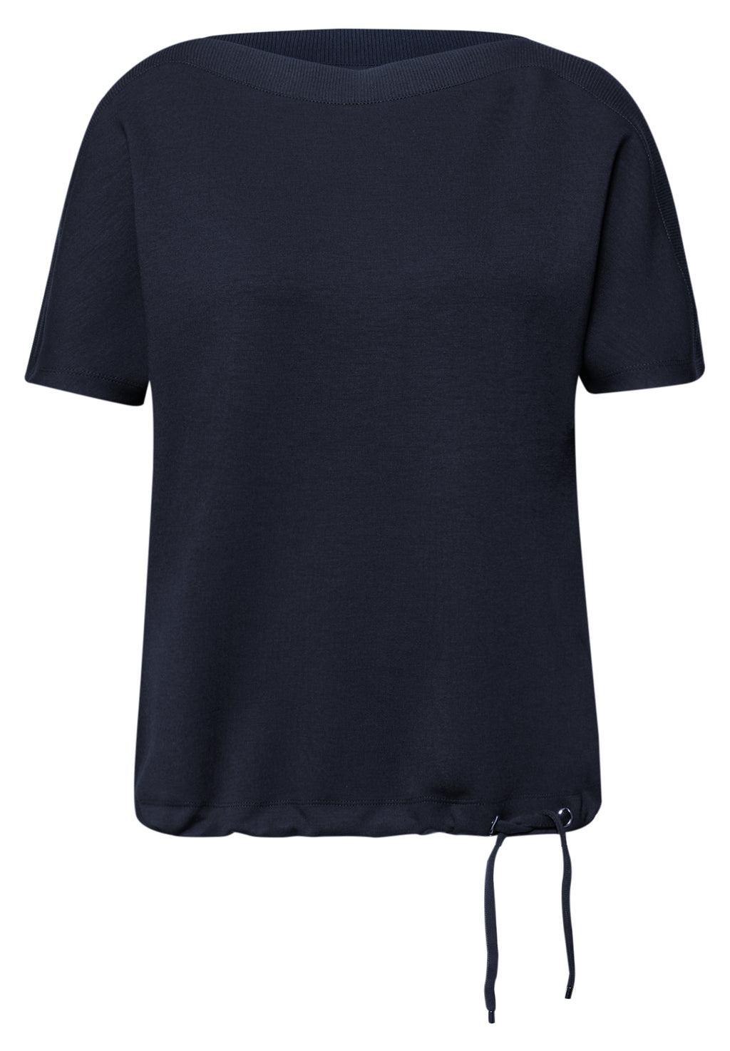 Dropped Shoulder Shirt mit Rippdetail