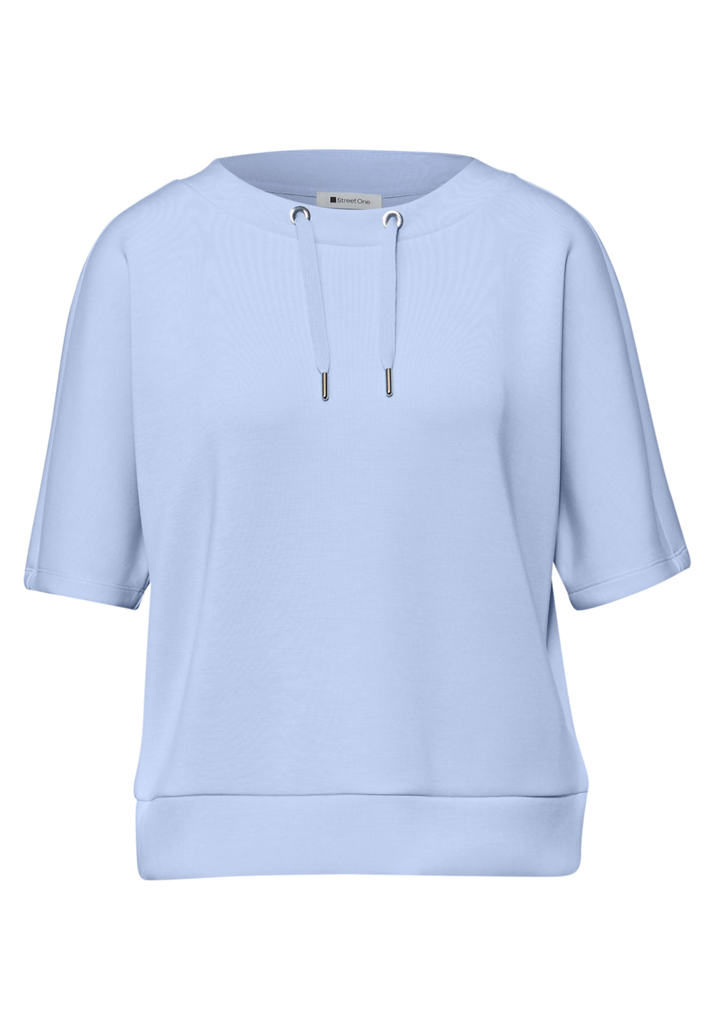 Dropped Shoulder Shirt im Silk-Look