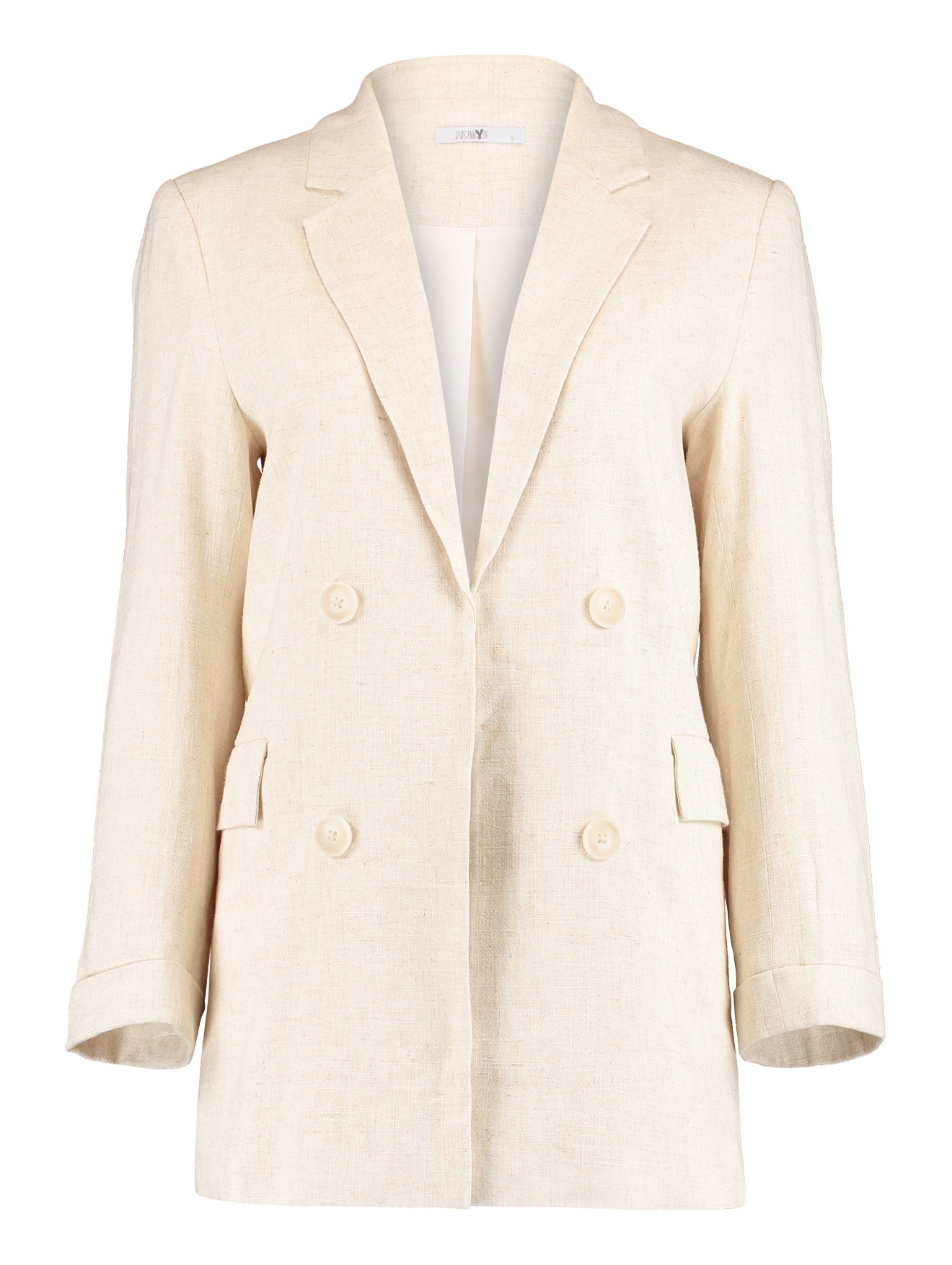 Blazer aus Leinen-Mix
