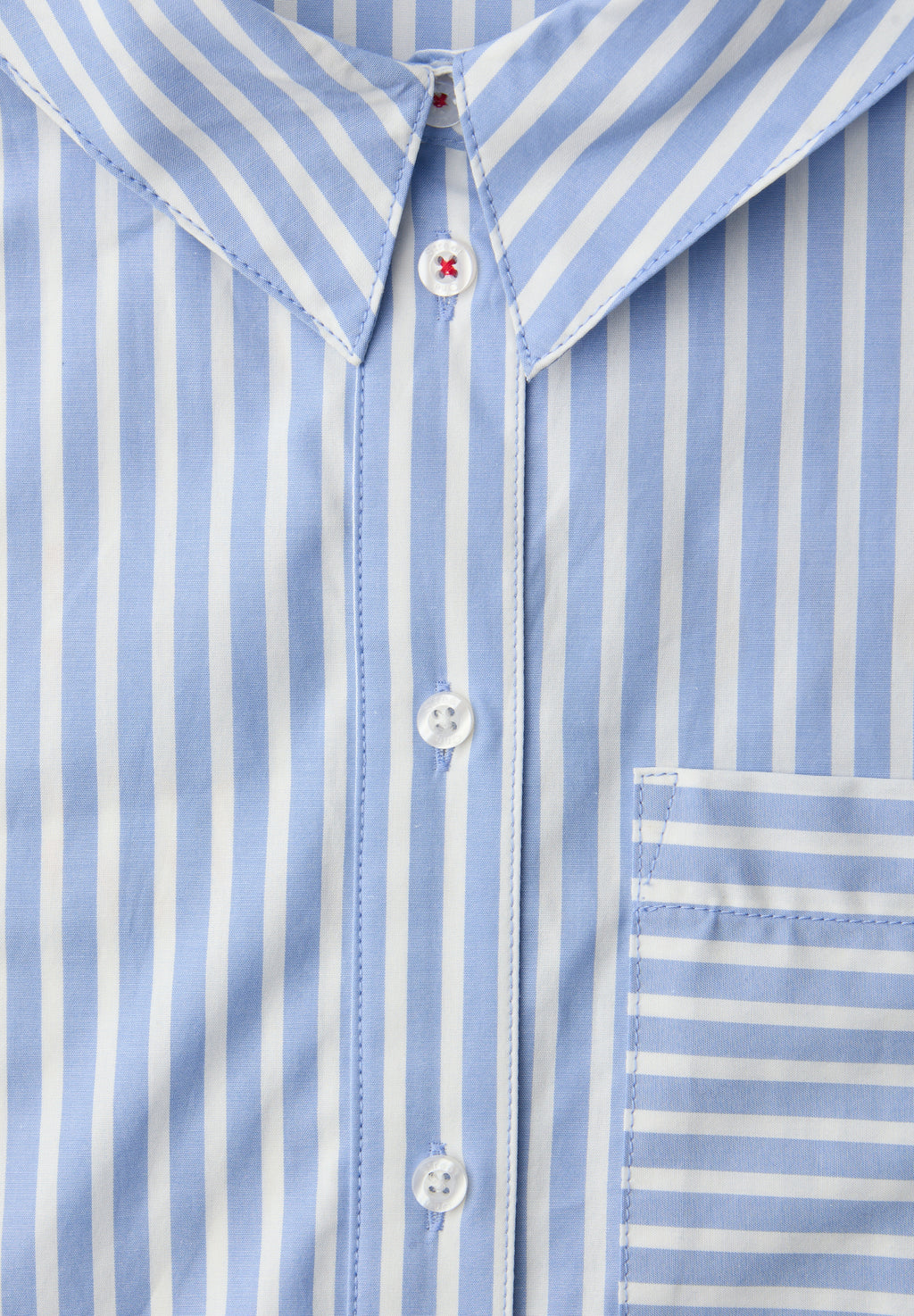 Bluse mit Hemdkragen und  Backprint