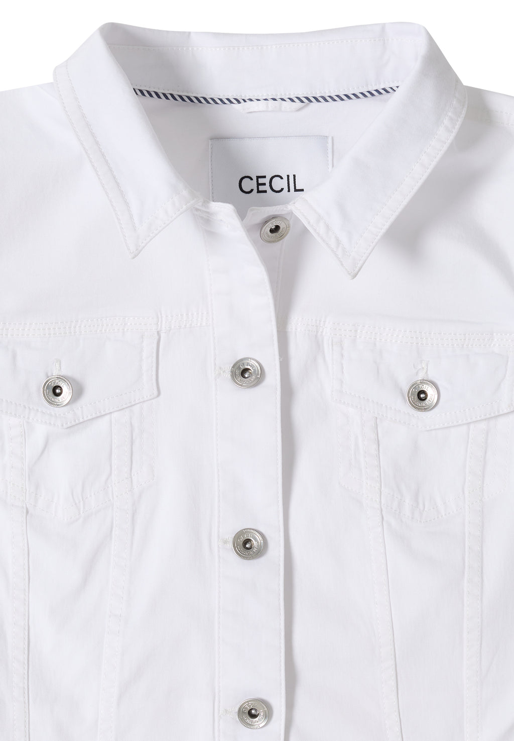 Jeansjacke mit Brusttaschen und Knöpfen