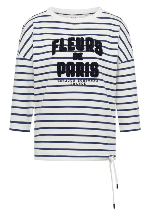 3/4-Arm Shirt mit Wording Artwork