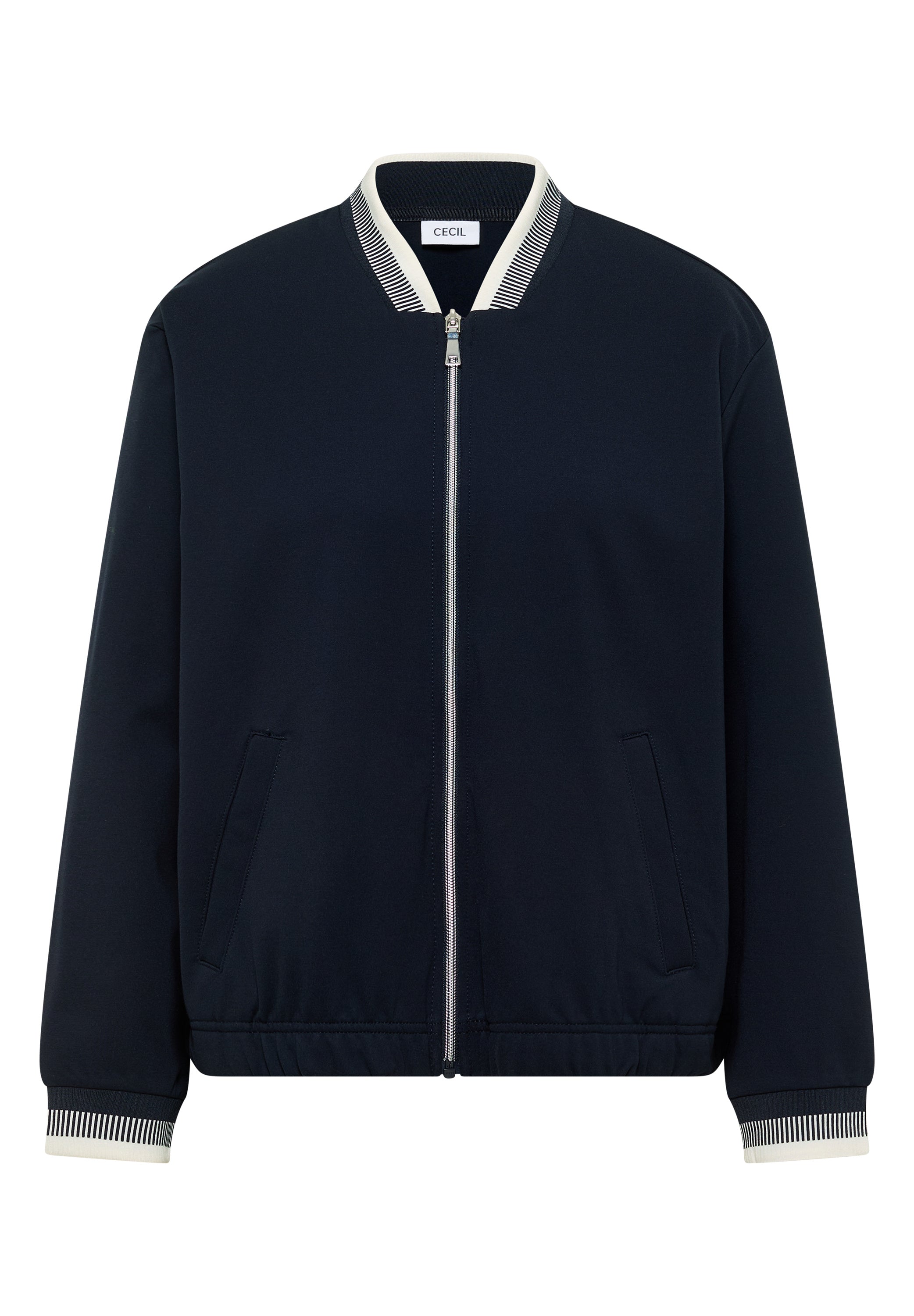 Blouson aus Jersey mit Knontrastdetails