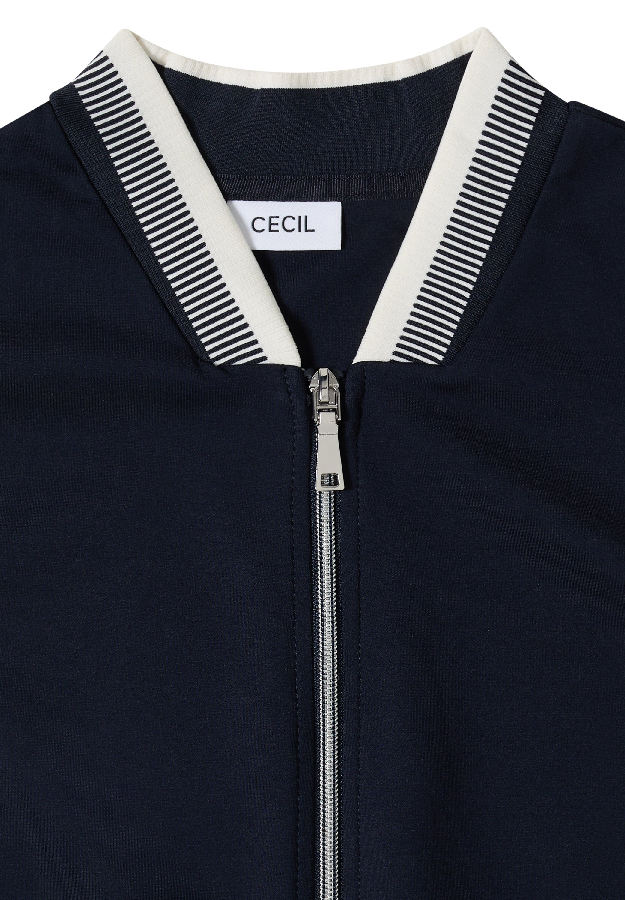 Blouson aus Jersey mit Knontrastdetails