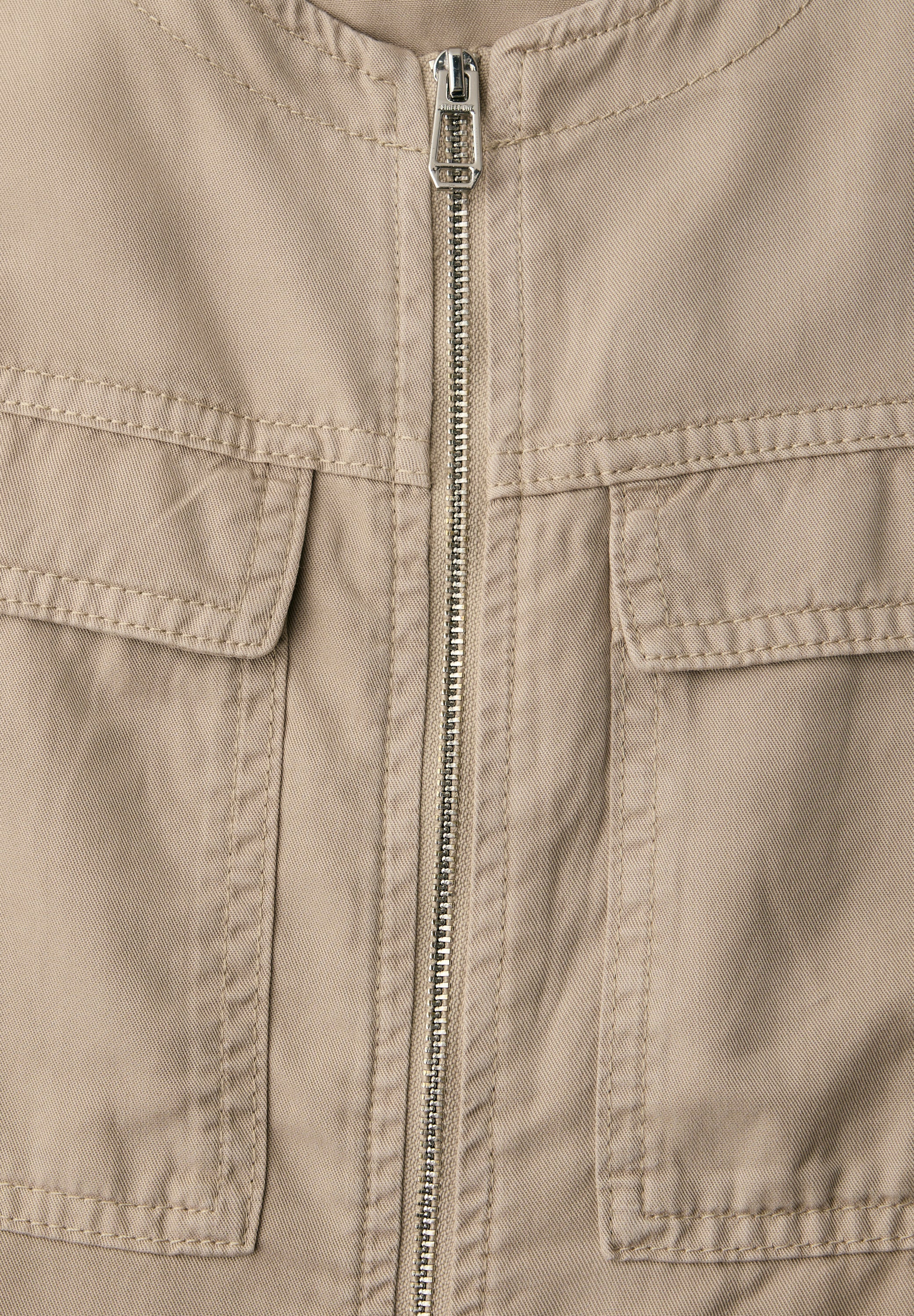 Jacke im Washed-Look mit Tunnelzug