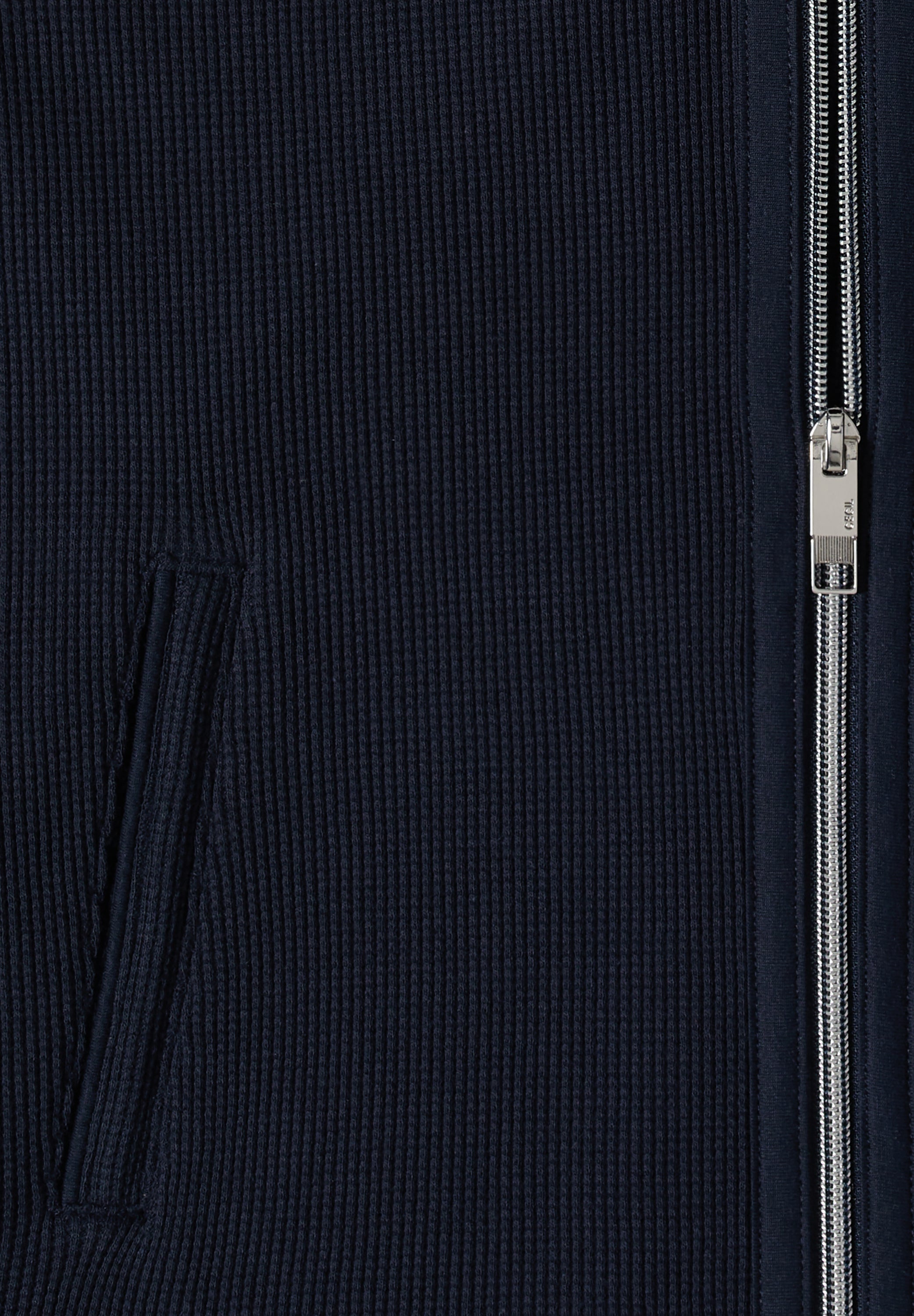 Langarm Jacke mit Kapuze und Taschen