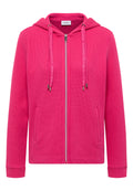 Langarm Jacke mit Kapuze und Taschen