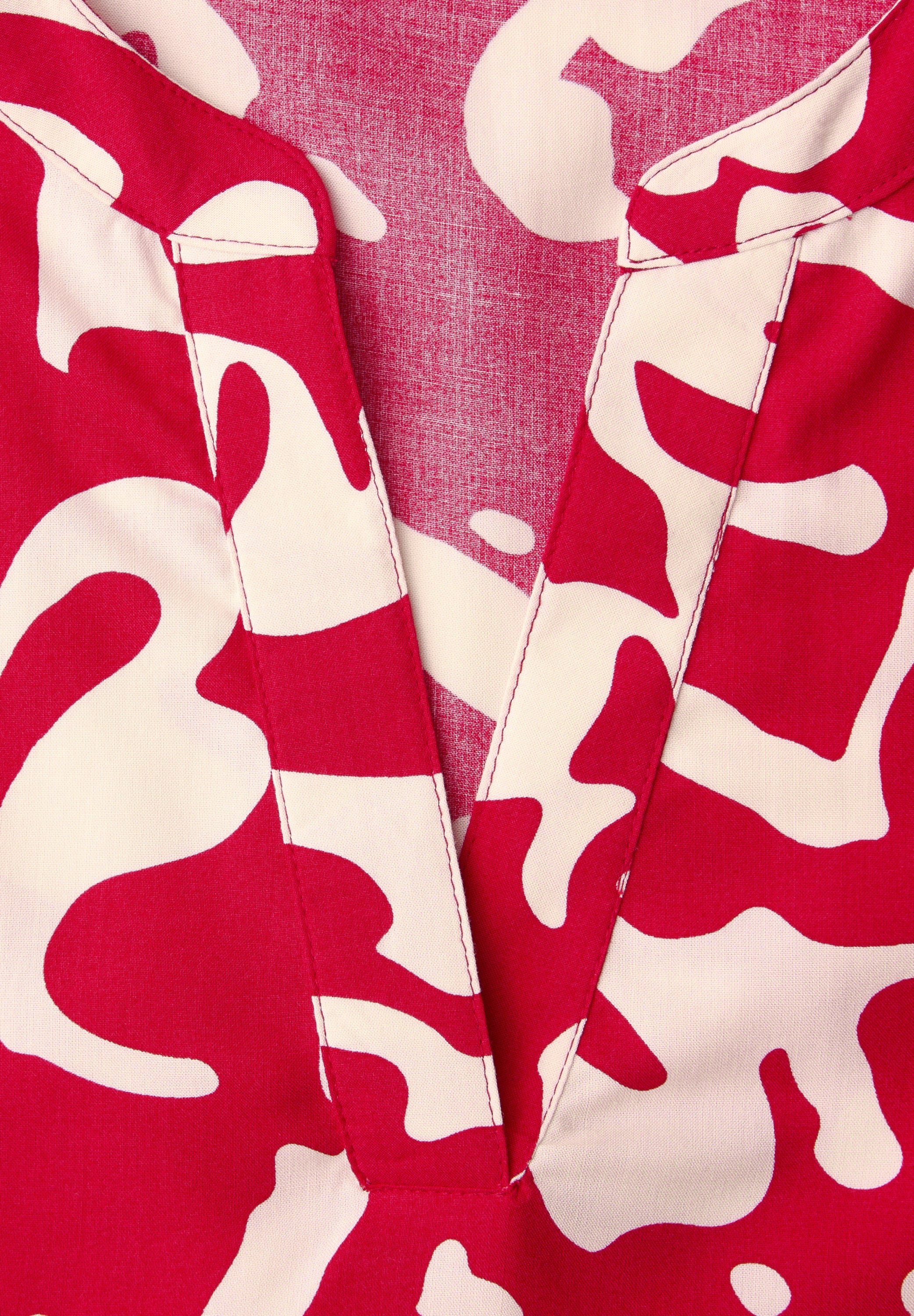 Kurzarm Bluse mit floralem Muster