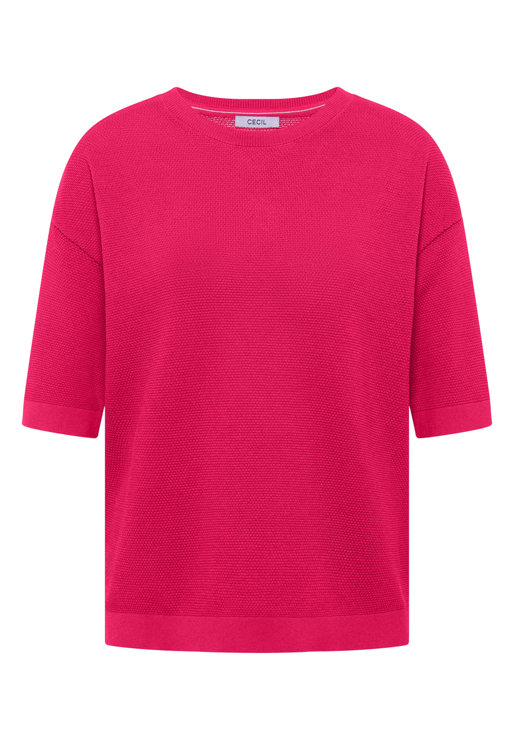 Kurzarm Pullover mit Struktur