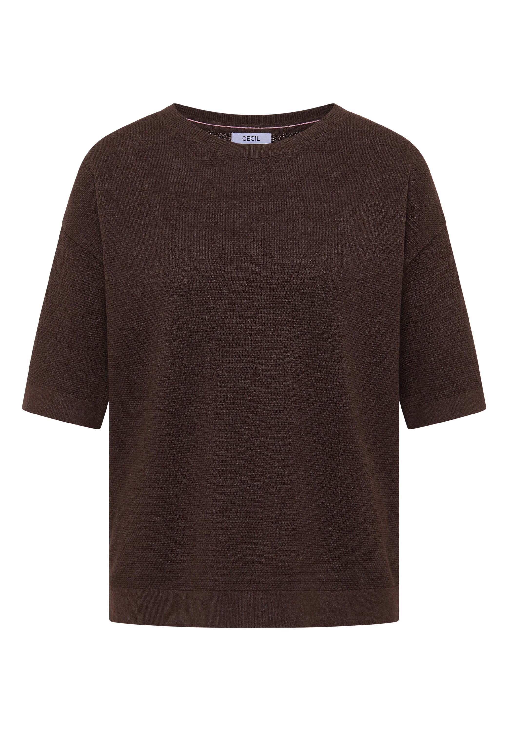 Kurzarm Pullover mit Struktur