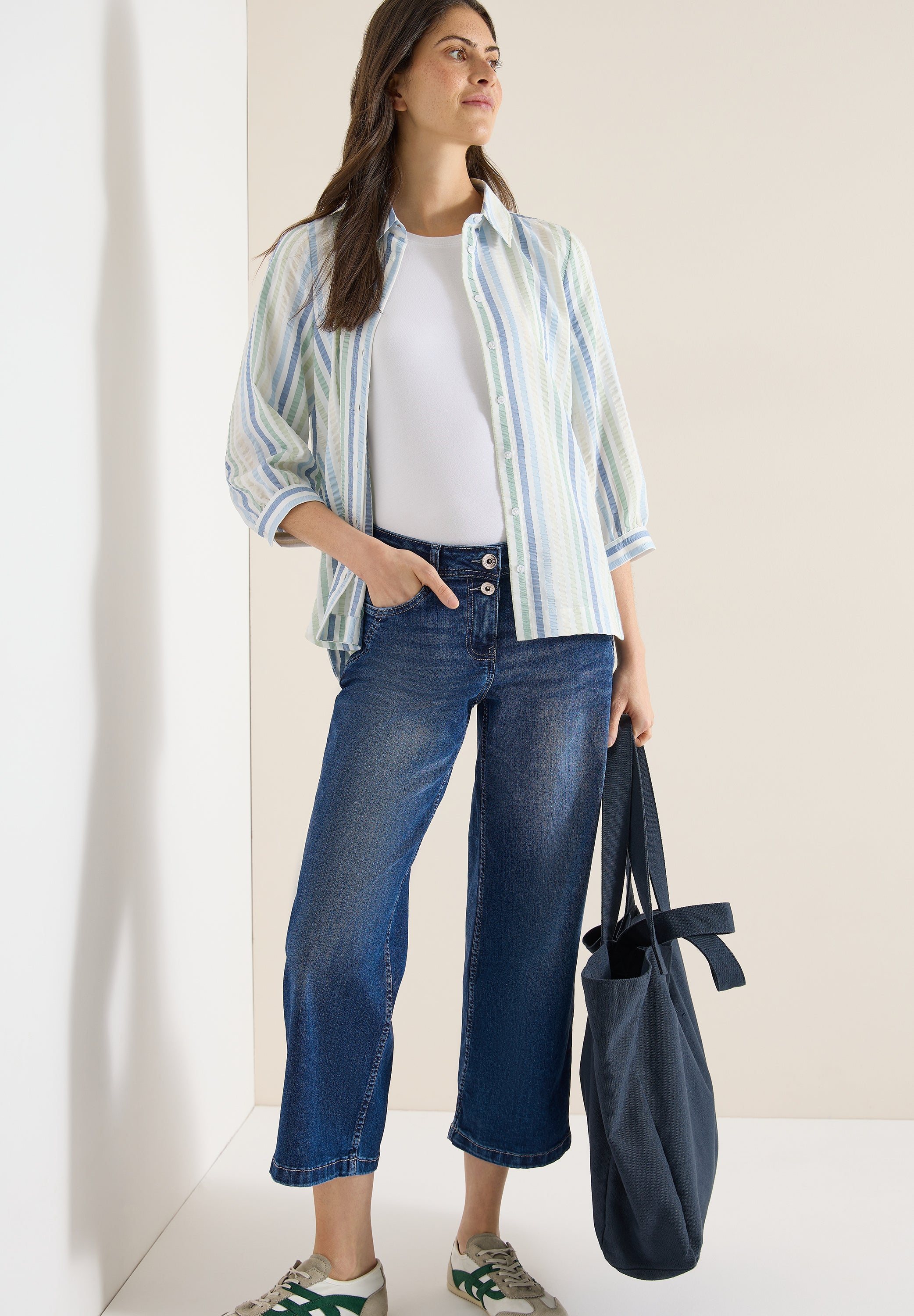 High Waist Wide Leg Jeans im Loose Fit