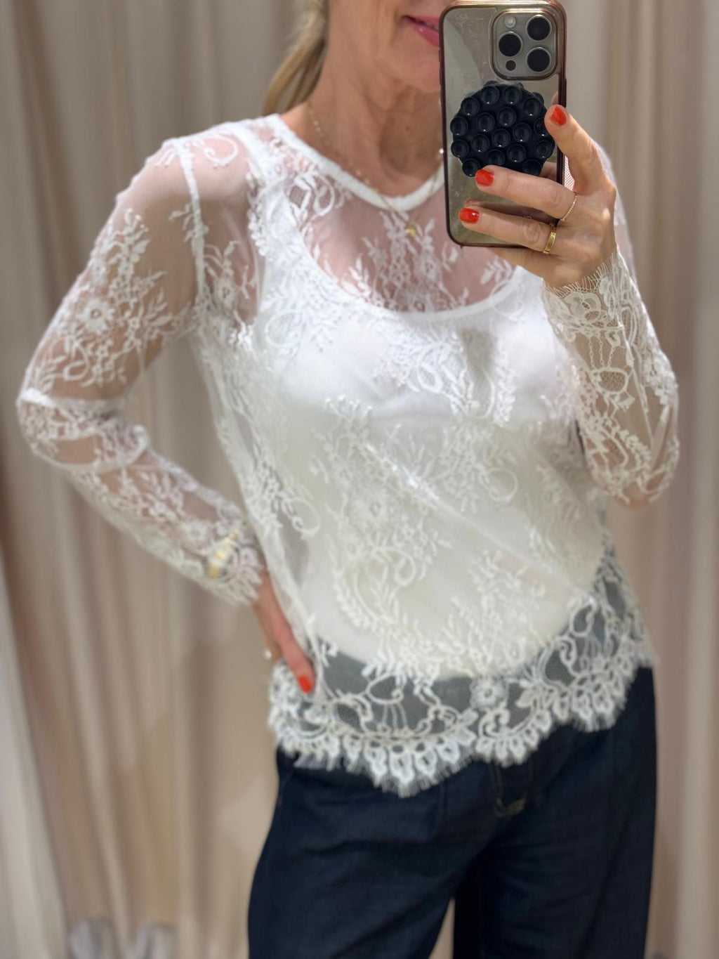 Spitzenshirt | Denia