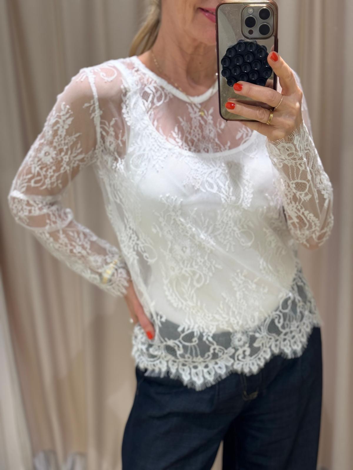 Spitzenshirt | Denia