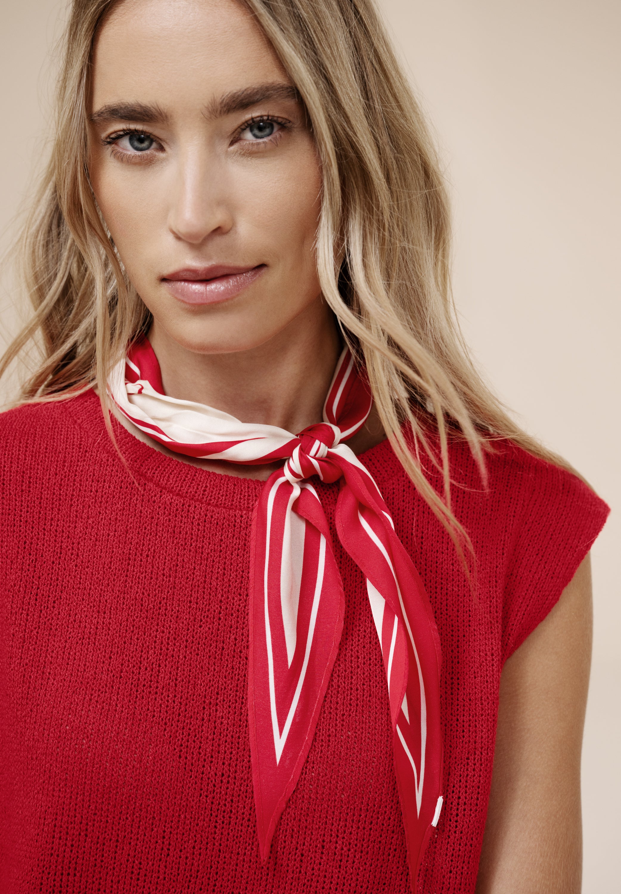 Dropped Shoulder Top im Strick-Look