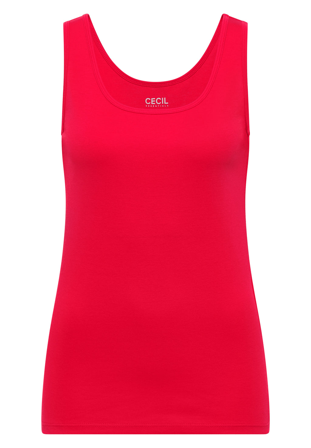 Basic Top mit Rundhals aus Baumwolle