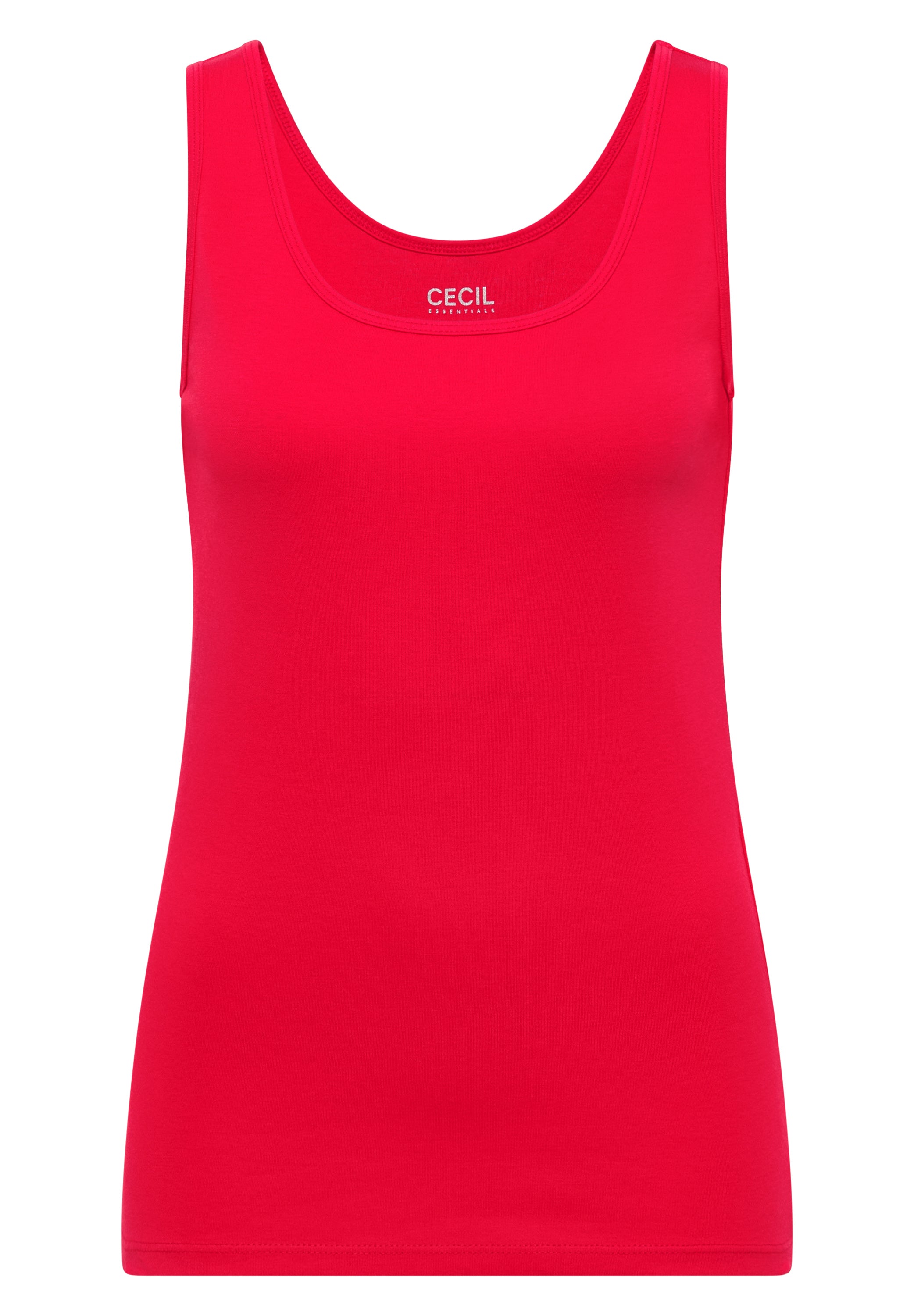 Basic Top mit Rundhals aus Baumwolle