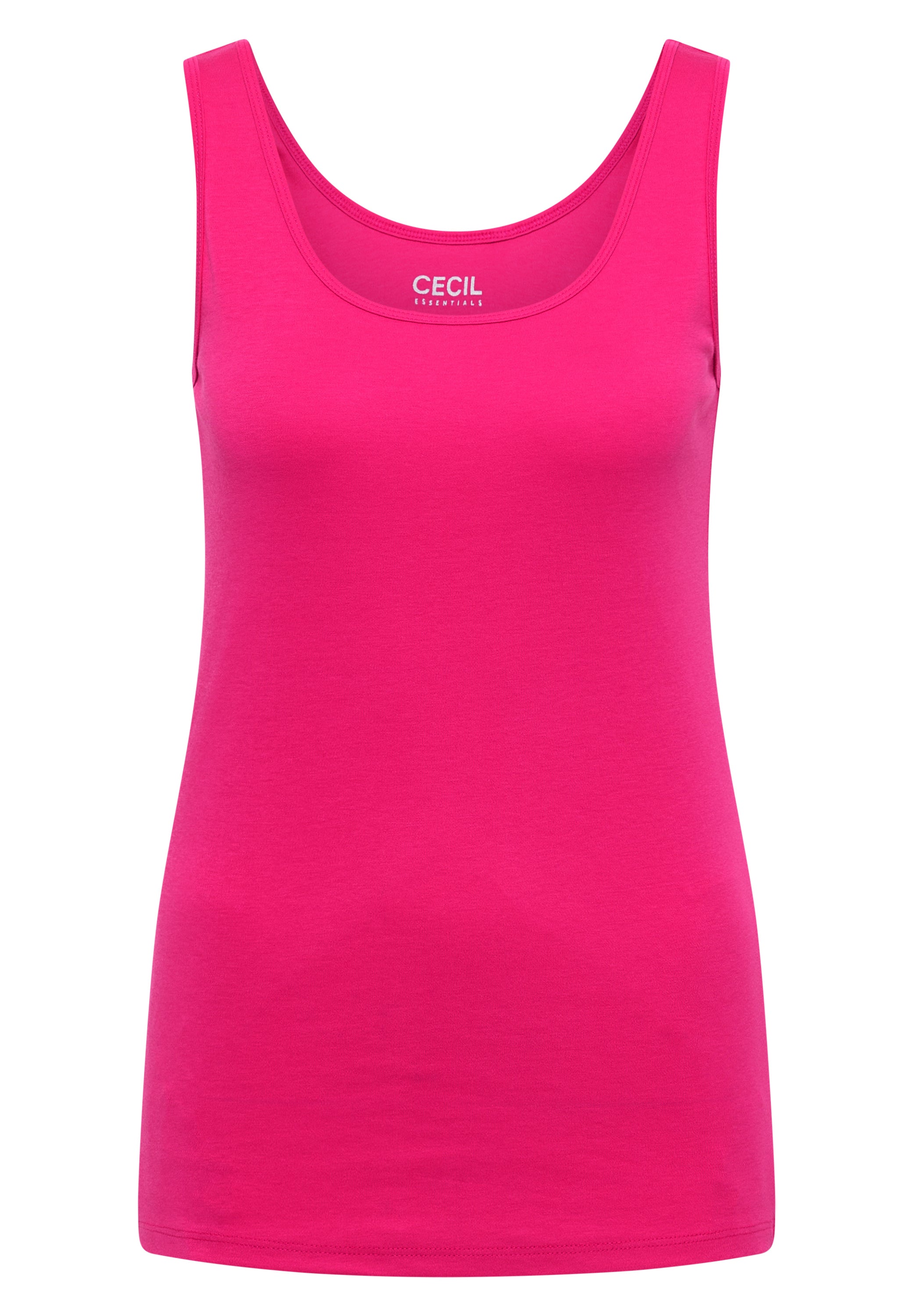 Basic Top mit Rundhals aus Baumwolle