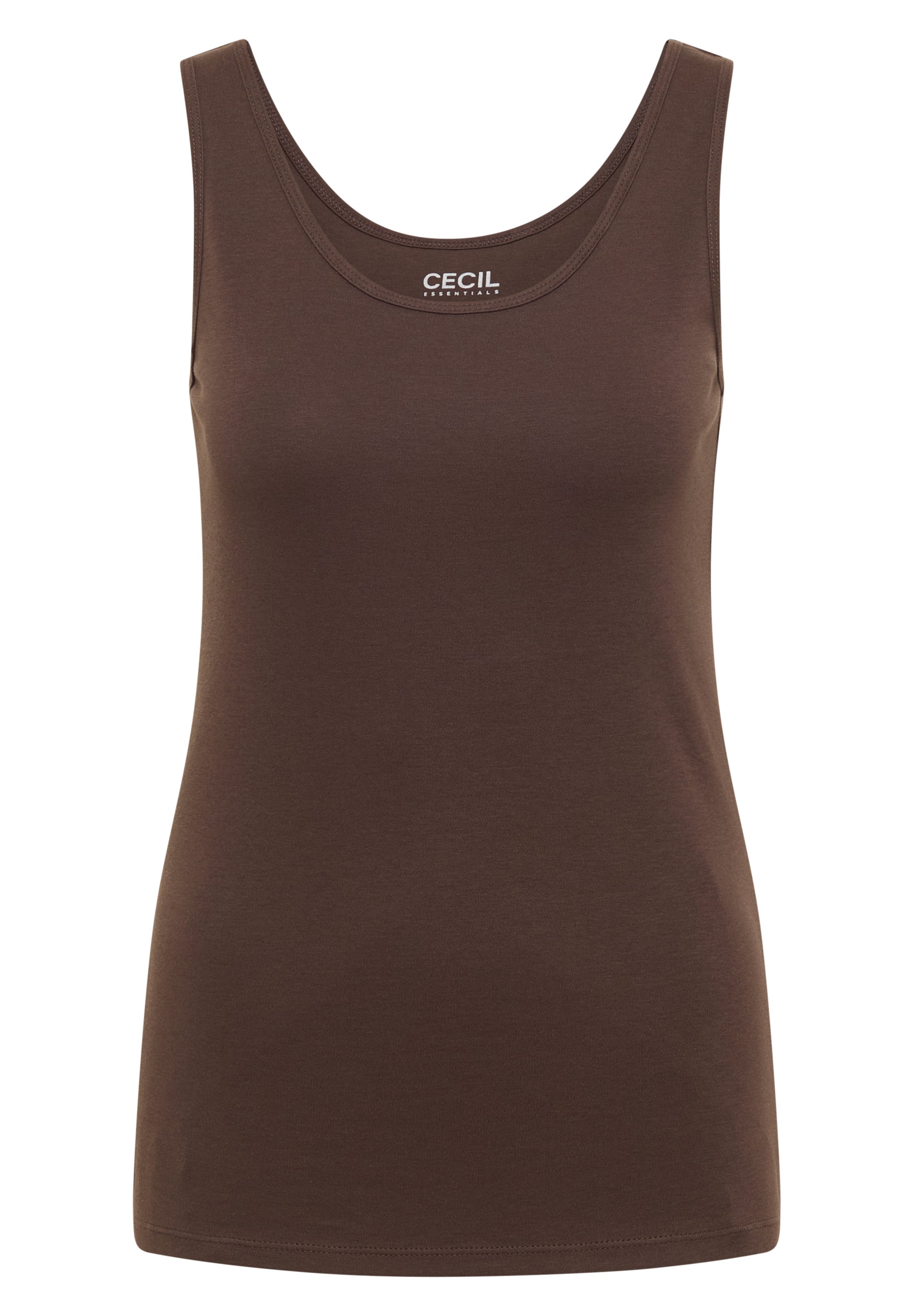 Basic Top mit Rundhals aus Baumwolle