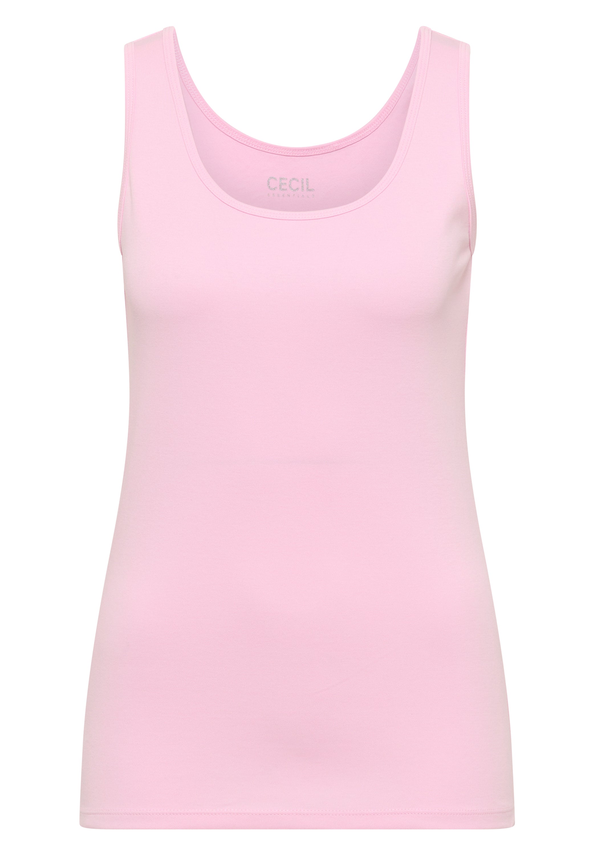 Basic Top mit Rundhals aus Baumwolle
