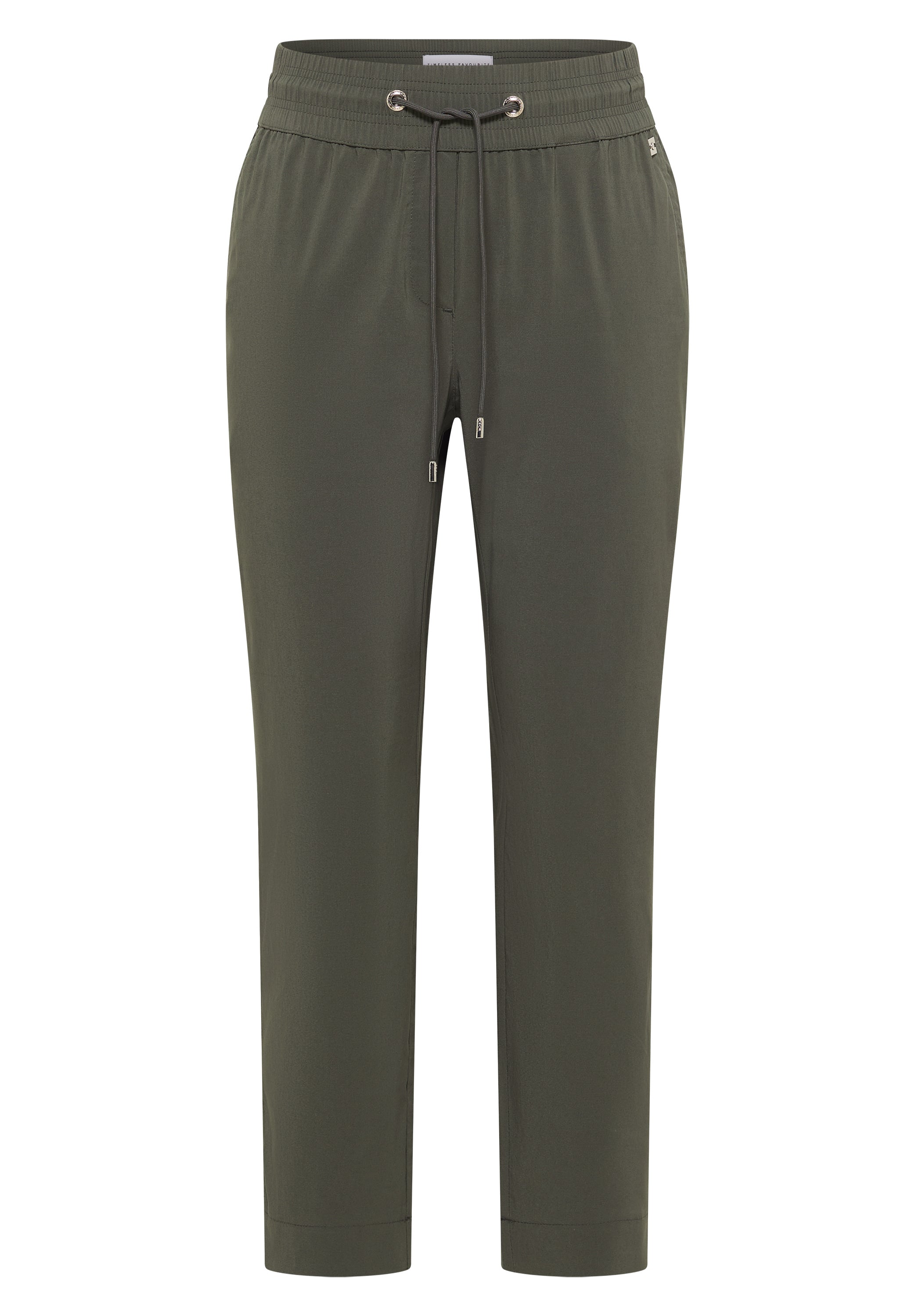 Mid Waist Slim Leg Hose im Casual Fit