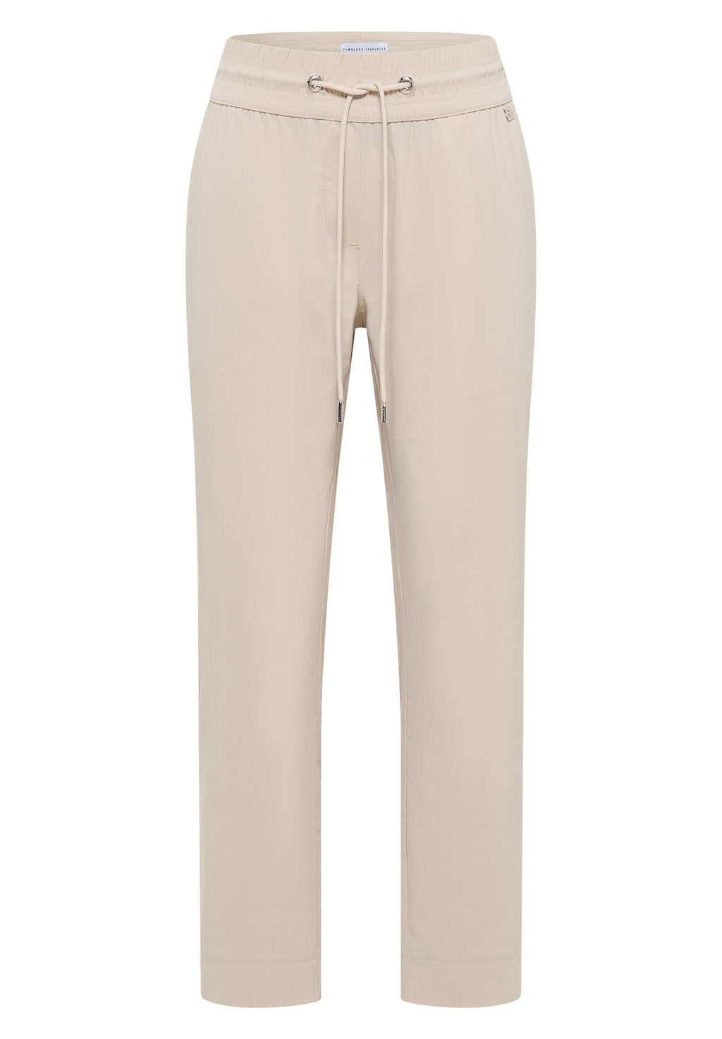 Mid Waist Slim Leg Hose im Casual Fit