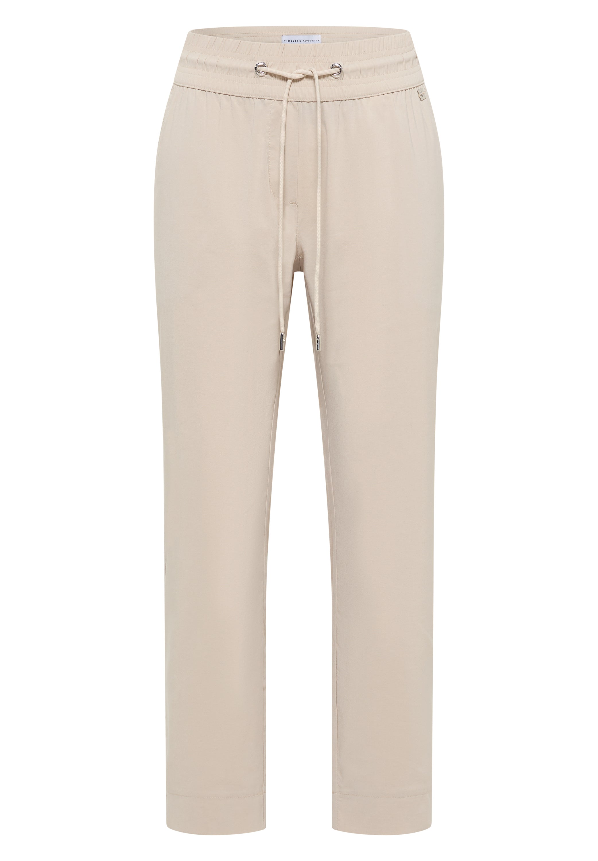 Mid Waist Slim Leg Hose im Casual Fit