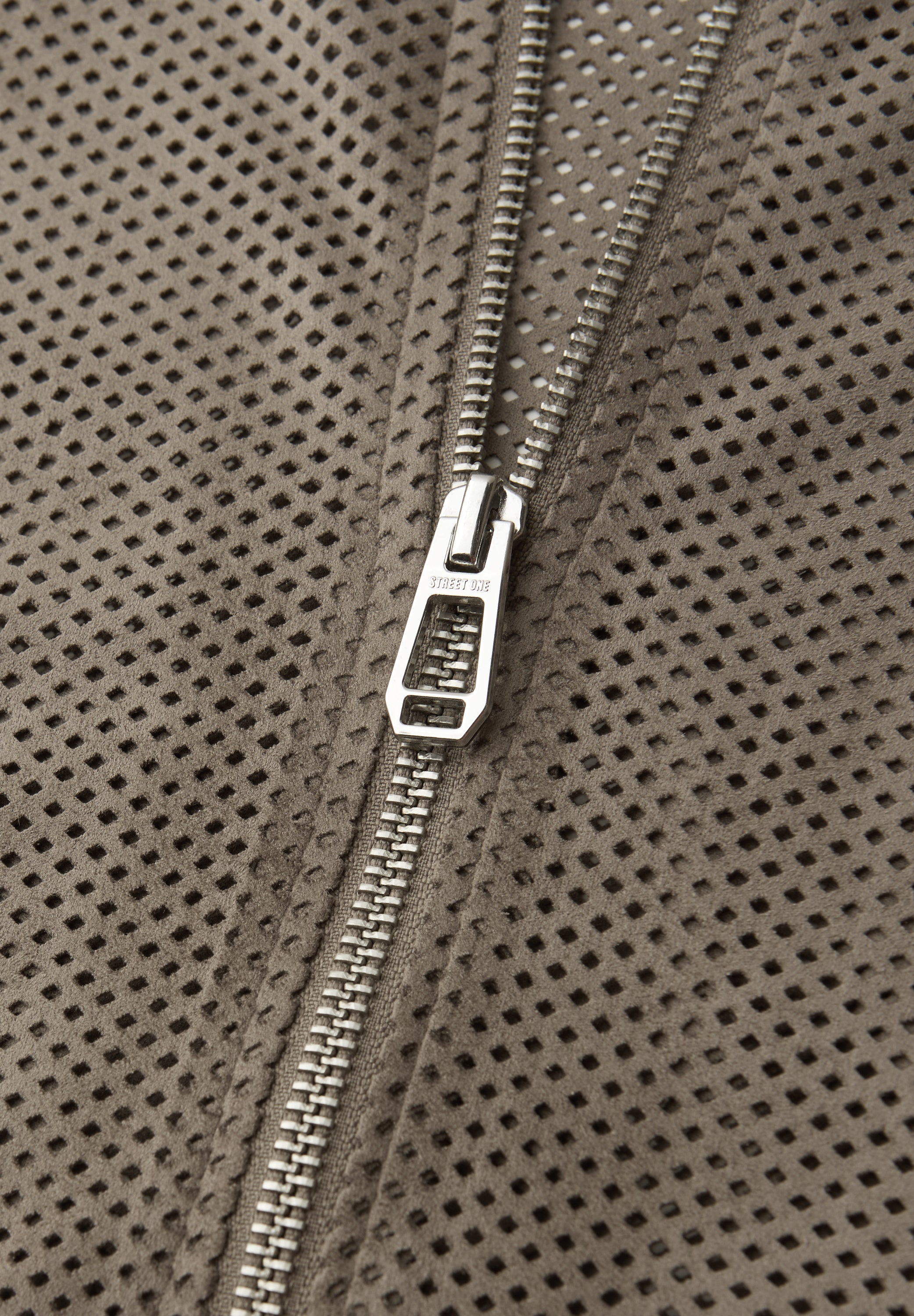 Blouson aus Velours Mesh mit Zipper