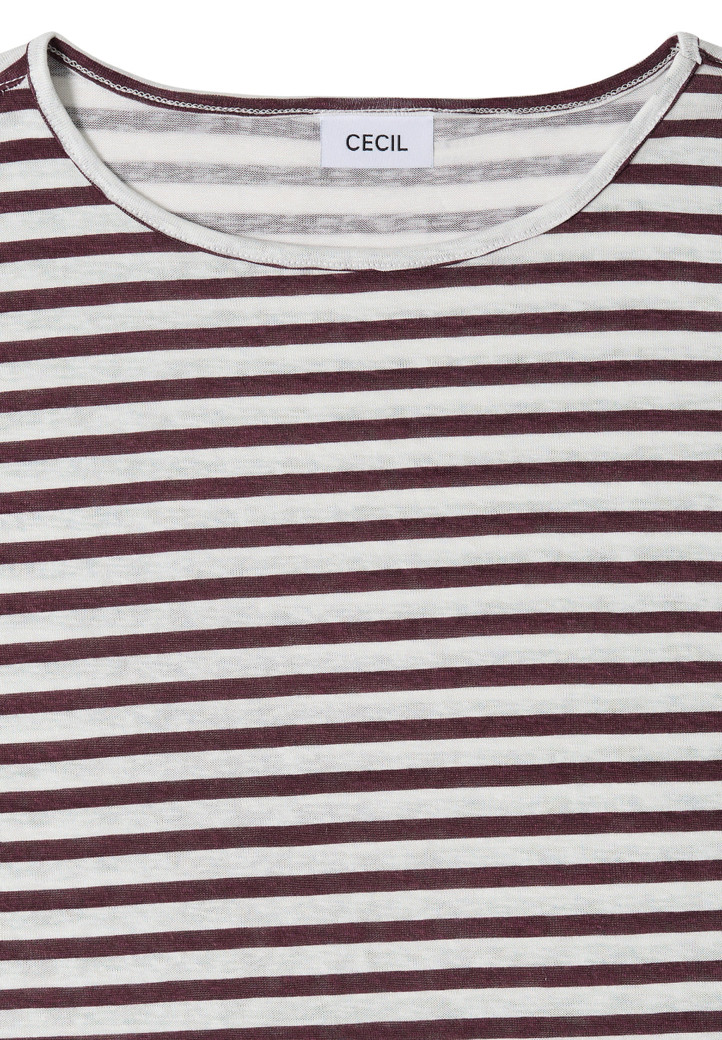 T-Shirt mit Boatneck und Streifen
