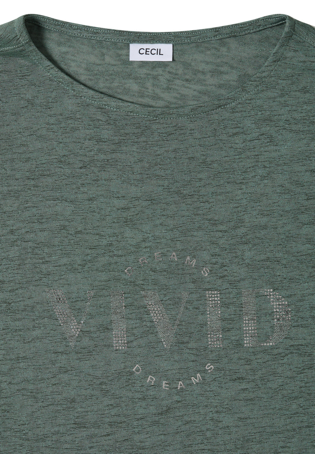 Dropped Shoulder Shirt in Leinen-Optik