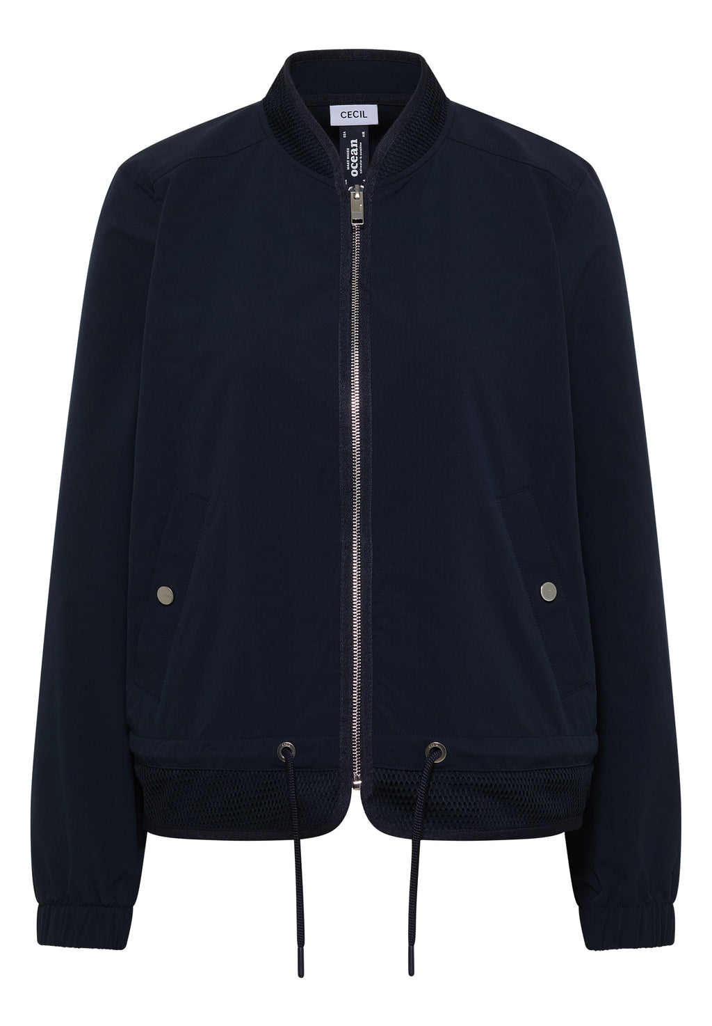 Blouson mit Tunnelzug und Mesh-Details