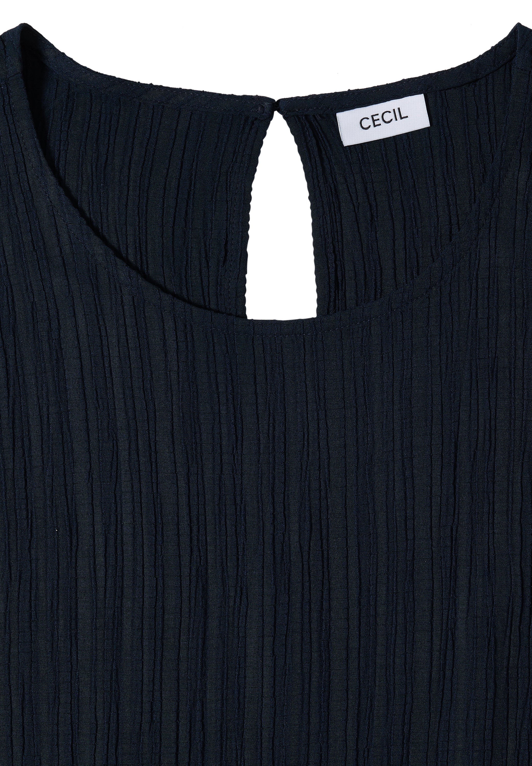 Straight Leg Jumpsuit mit Struktur