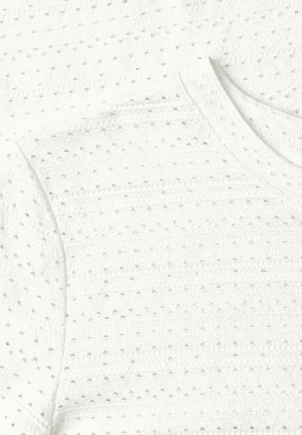 Kurzarm Shirt mit Rundhals aus Spitze
