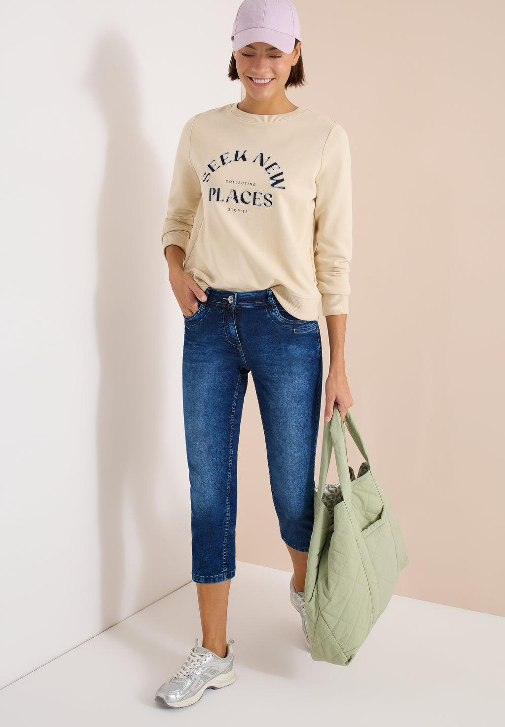 3/4 Slim Leg Jeans im Casual Fit