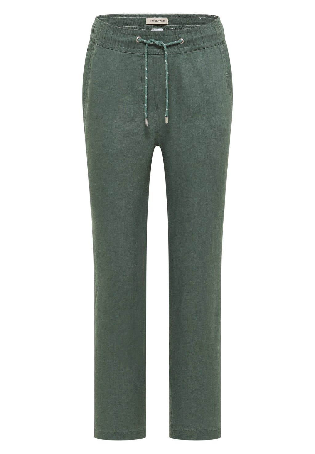 Slim Leg Hose im Causal Fit aus Leinen