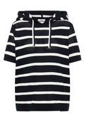 Kurzarm Pullover mit Kapuze