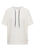 T-Shirt mit Rundhals mit Tunnelzug