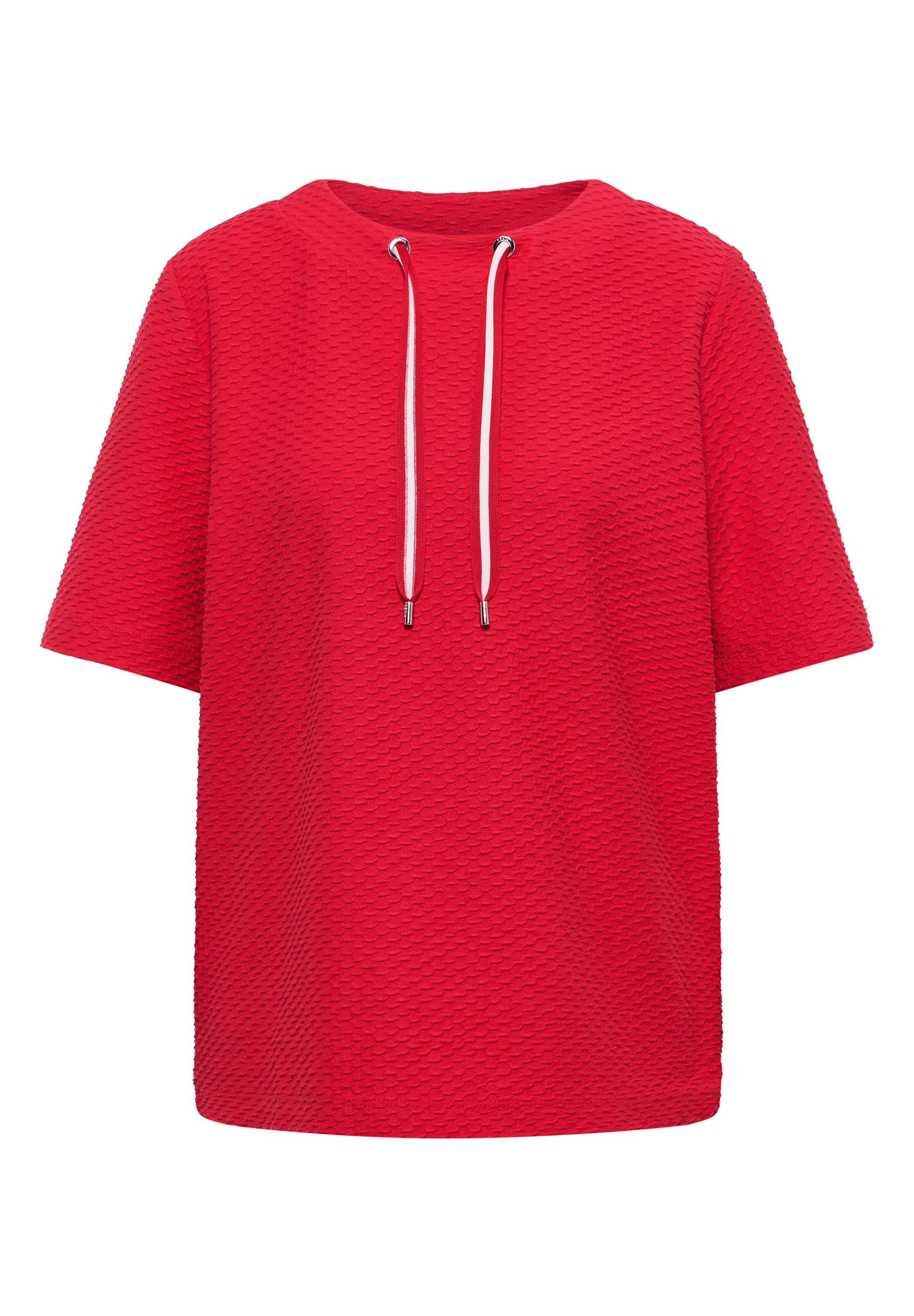 T-Shirt mit Rundhals mit Tunnelzug