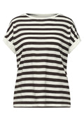 T-Shirt mit Rundhals und Knopfdetail