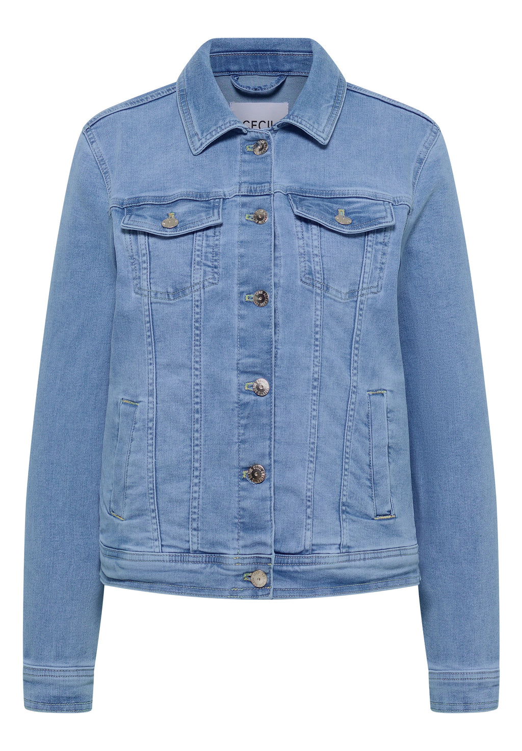Jeansjacke mit Brusttaschen und Knöpfen