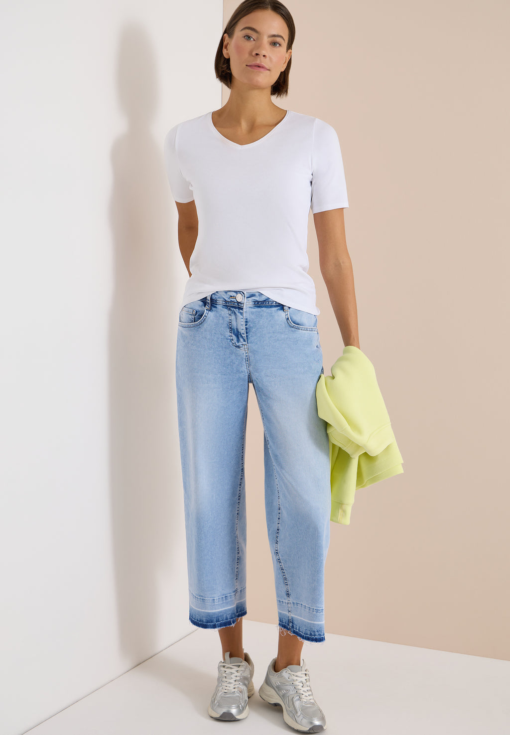 7/8 Wide Leg Jeans im Loose Fit