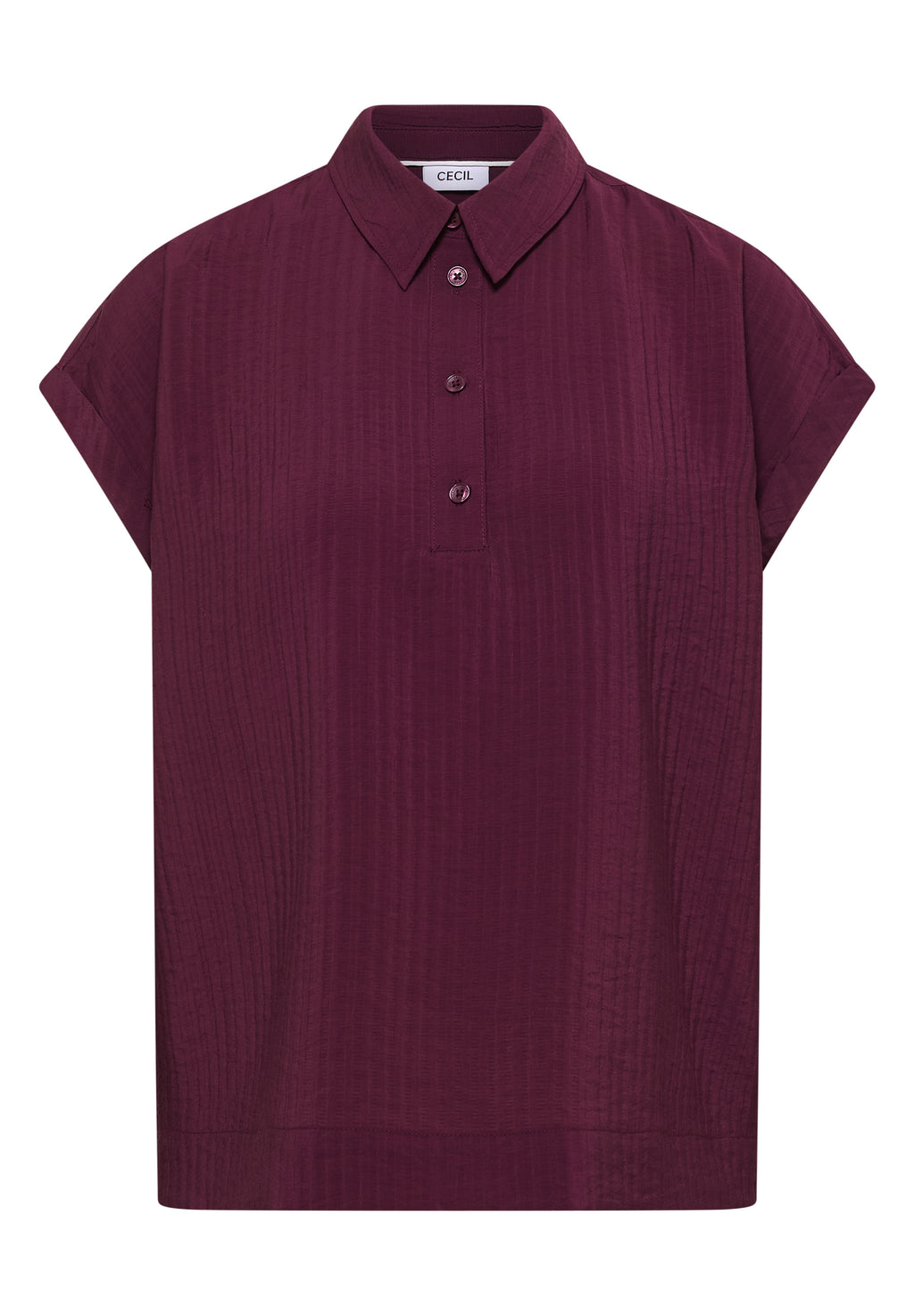 Dropped Shoulder Bluse mit Struktur