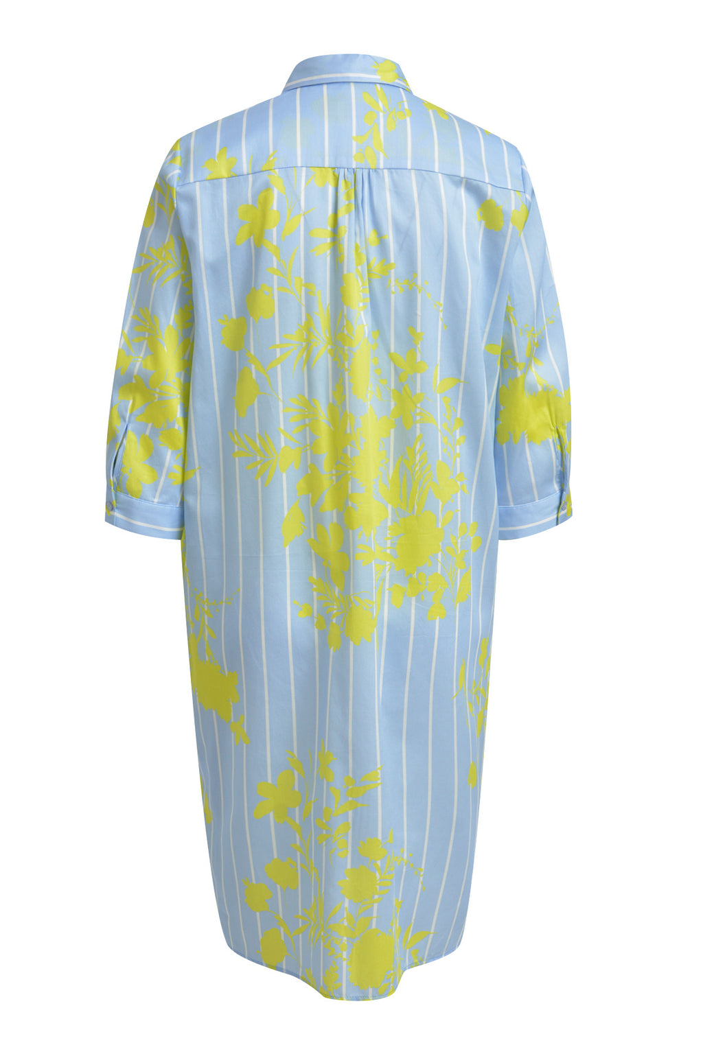 shirt dress with3/4 sleeves