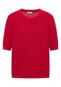 Kurzarm Pullover mit Struktur